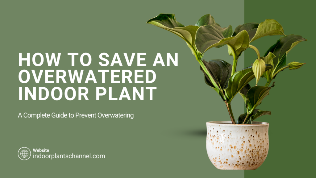 how to fix overwatered indoor plant