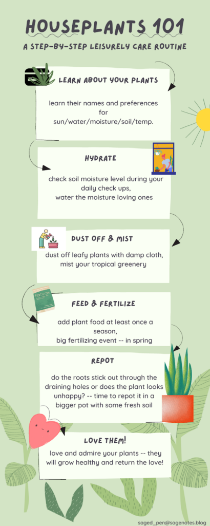 HOUSEPLANTS: CARE POSTER & A BOOKLET THAT ARE EASY ON THE EYES 